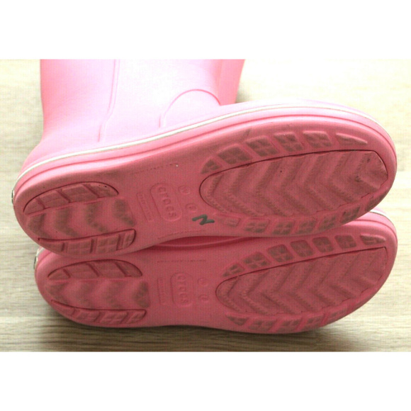 Crocs Womens Jaunt Tall Pink Rain Boots Size 6 - Picture 6 of 6